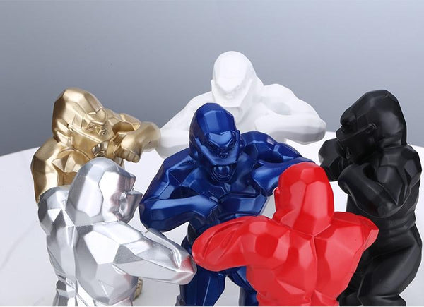 Pounding Gorilla Figurine