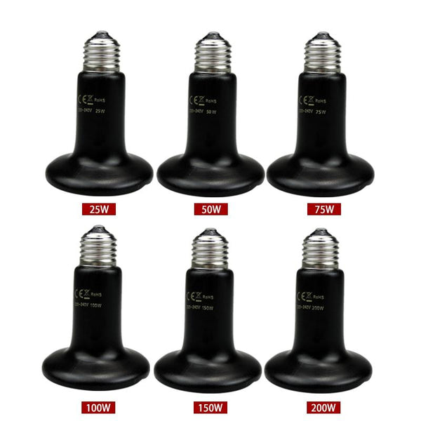 Reptile Heating Bulbs - Wattage