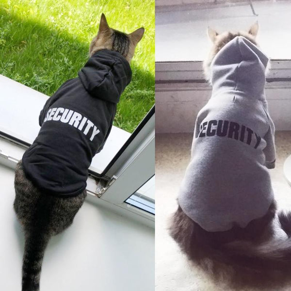 Security Design Pet Clothing Costume Hoodies for Cats Dogs