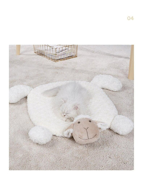 Pets Soft Sheep Shaped Sleeping Mat for Cats, Dogs