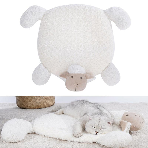 Pets Soft Sheep Shaped Sleeping Mat for Cats, Dogs