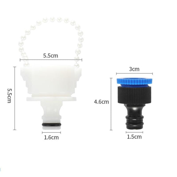 Pet Shower Sprayer Brush, Scrubber, Massager Showering Head, Hose, Connectors Set - Faucet Connector