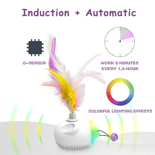 Smart Sweeper Interactive Cat Toy Automatic Moving Teaser Toys For Cats