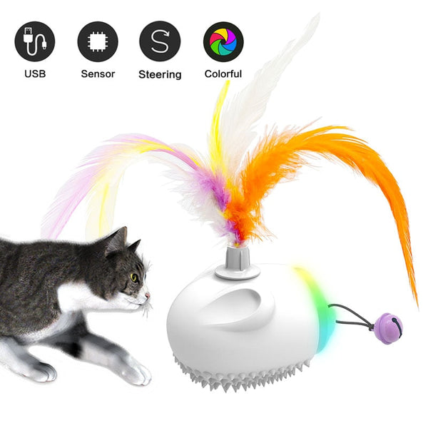 Smart Sweeper Interactive Cat Toy Automatic Moving Teaser Toys For Cats