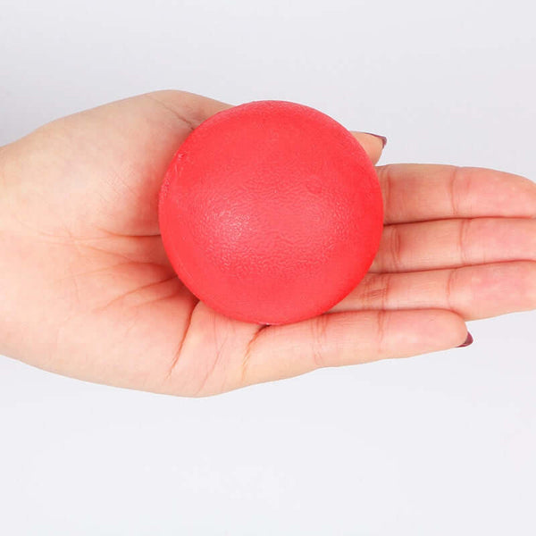 50-70mm Solid Rubber Bouncy Ball For Dogs Red Color Chew Resistant
