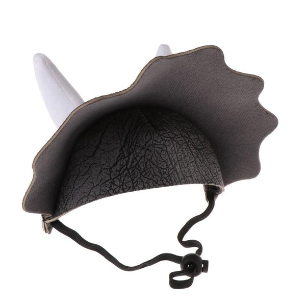 Pet Triceratops Dinosaur Hat Costume for Dogs