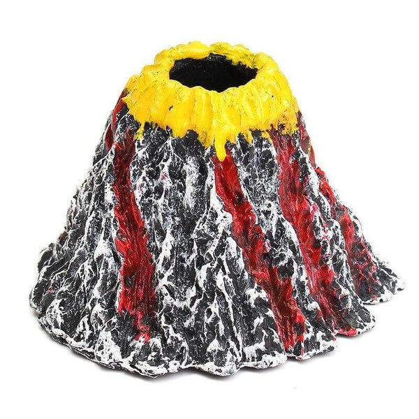 Aquarium Volcano Statue Decoration Fish Tank Ornament