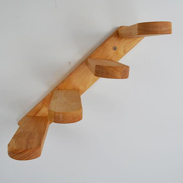 Wall Mounted Cat Climbing Ladder Wooded Stairs Platform, Furniture for Kittens - Jumping Climbing Platform