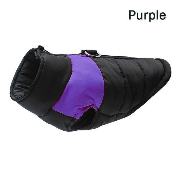 Dog Waterproof Padded Vest Zipper Jacket