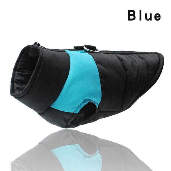 Dog Waterproof Padded Vest Zipper Jacket