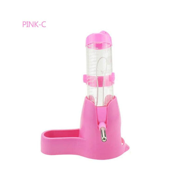 Automatic Water Dispenser Bottle for Small Animals: Mice, Hamster, Guinea Pig - Large Pink Color