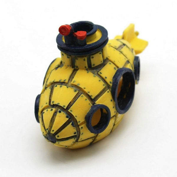 Submarine Ship Resin Statue Aquarium Decoration Ornament
