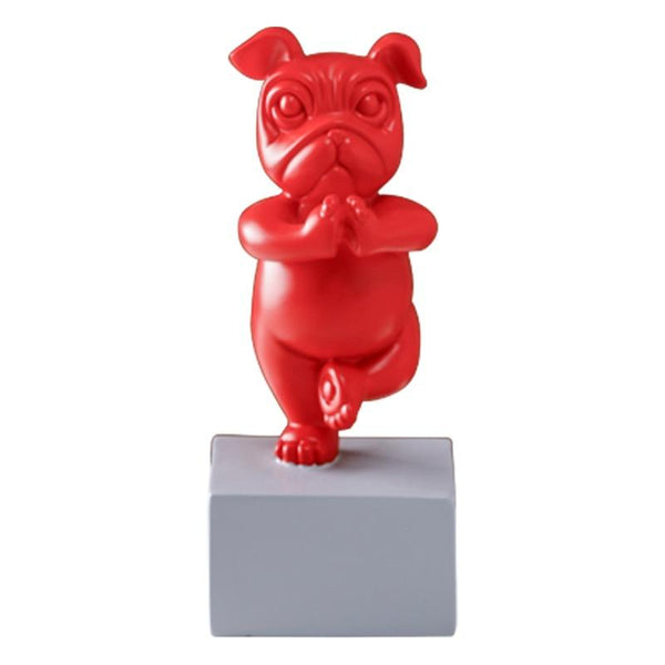 Yoga Pose French Bulldog Statue