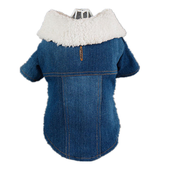 Winter Jeans Jacket for Small Dogs