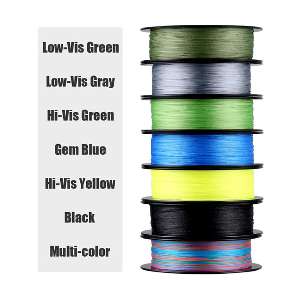 W8 500M 8 Strands Braided Fishing Line Multifilament PE Line 15-100LB