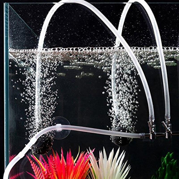 Aquarium 1-10m Oxygen Pump Hose, 4x6mm Pump Tube Transparent / Black Color