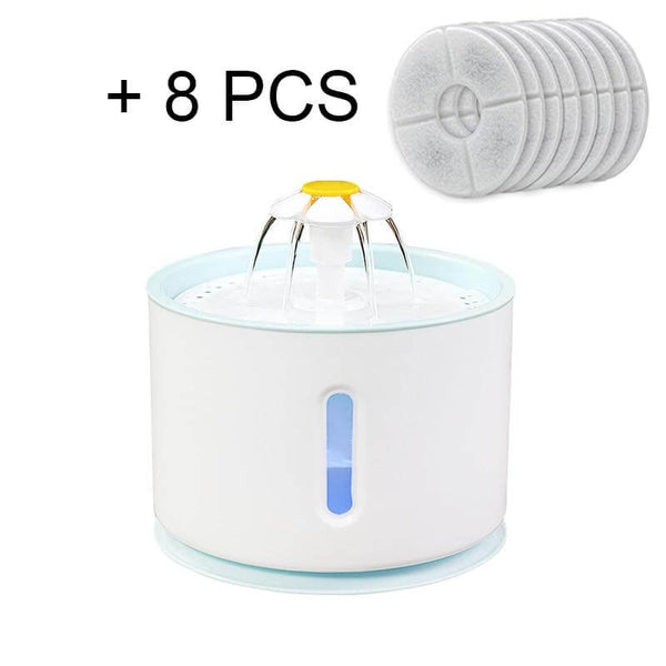 Automatic Water Fountain Pet Drinking Bowl with Active Carbon Filter, USB Powered