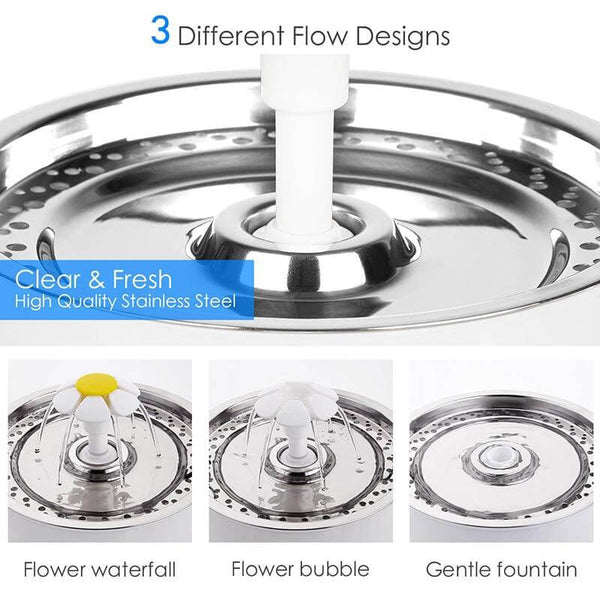 Automatic Water Fountain Pet Drinking Bowl with Active Carbon Filter, USB Powered