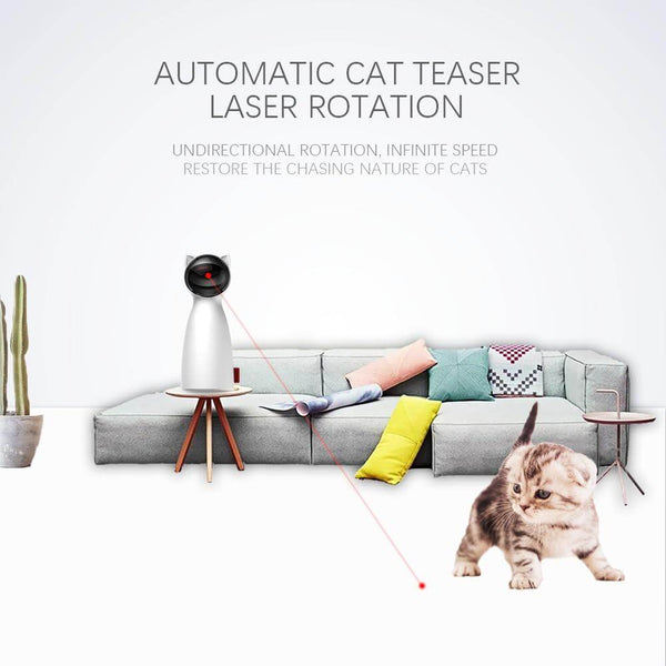 Automatic Cat Toys Interactive Smart Teasing LED Laser for All Cats