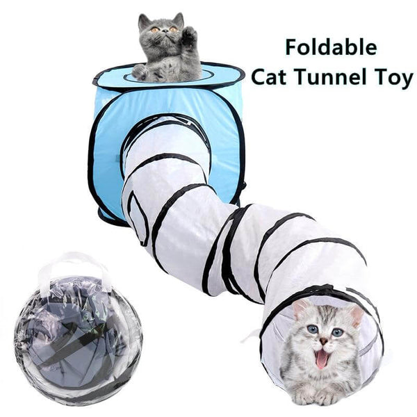 3 Hole Foldable, Adjustable Tunnel and Shelter for Small Pets