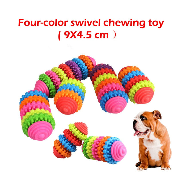 Dog Chew Play Toy Durable Rubber Dental Teeth/Gums Cleaning Interactive Toys - 2 Piece