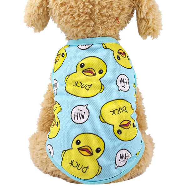 Cartoon Dog Shirt Summer Small Dog Clothes T-shirt Puppy Vest