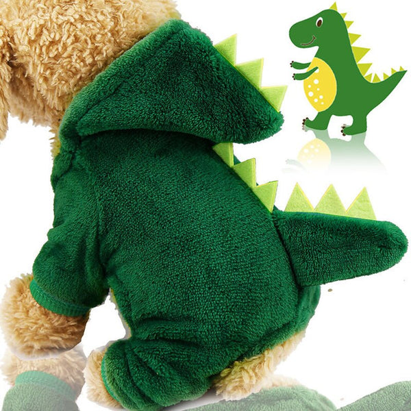 Funny Dinosaur Hoodie Clothing Costume for Dogs