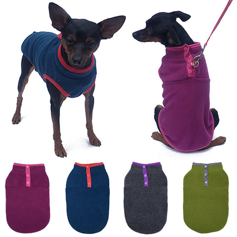 Dog Clothes Winter Autumn Warm Fleece Vest T-Shirt