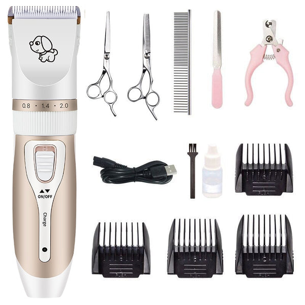 Wireless Rechargeable Pet Grooming Clipper, Trimmer, Shaver Sets