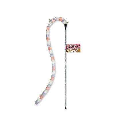 Caterpillar Cat Toy Interactive Feather Teaser Wand, Rod Multiple Styles