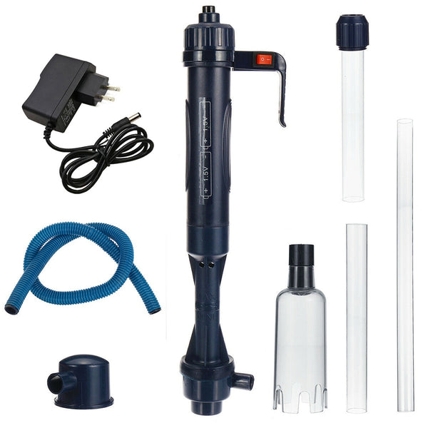 Electric Aquarium Water Change Pump Cleaning Tool Gravel Cleaner Siphon for Fish Tank