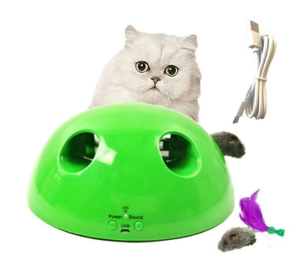 Creative Electric Toy Peek a Boo Mouse Game for Cats