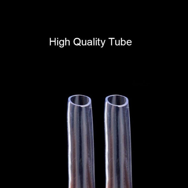 Aquarium 1-10m Oxygen Pump Hose, 4x6mm Pump Tube Transparent / Black Color