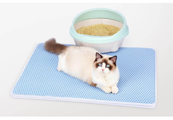 Cat Double Layer Litter Box Mat, Traps Small Particles