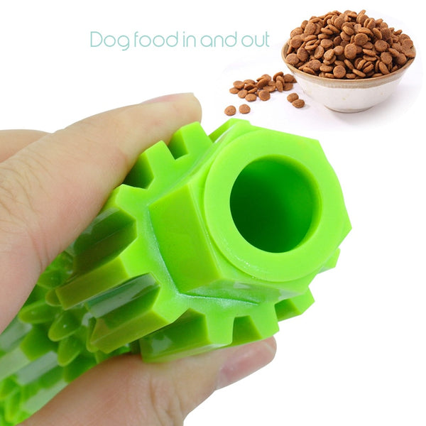 Soft Dog Chew Toy Rubber Stick Teeth Cleaning Toys Food Treat Dispensing