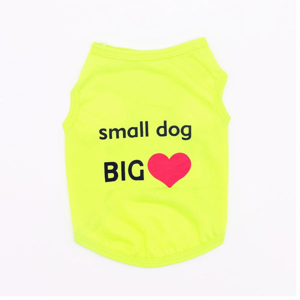 Dog Clothes Summer Clothing Vest Shirt with Different Messages and Designs