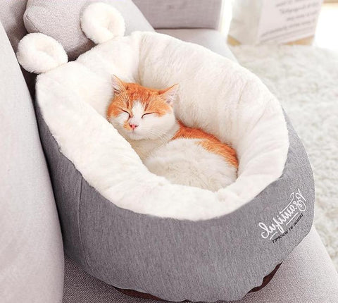 Cat Warming Soft Material Sleeping Bag Pet Cushion Bed
