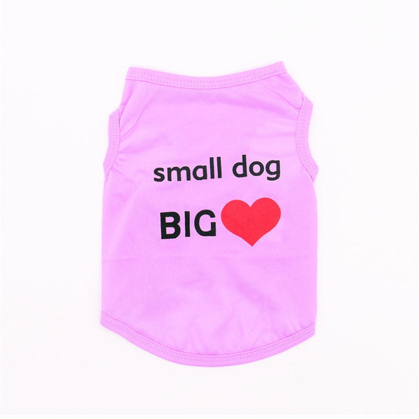 Dog Clothes Summer Clothing Vest Shirt with Different Messages and Designs