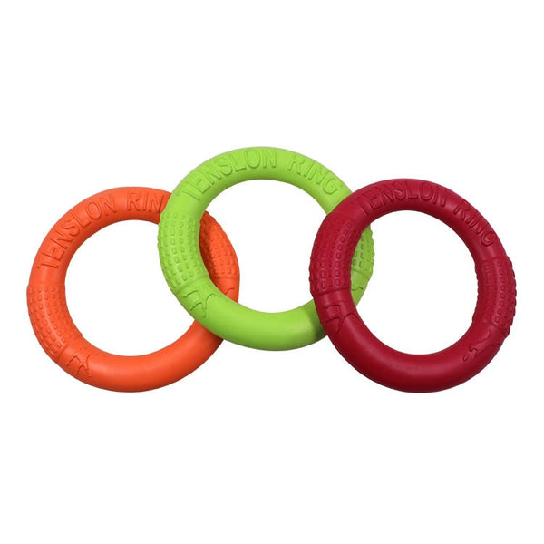 Dog Training Ring Puller Toy Bite Resistant Rubber Toys