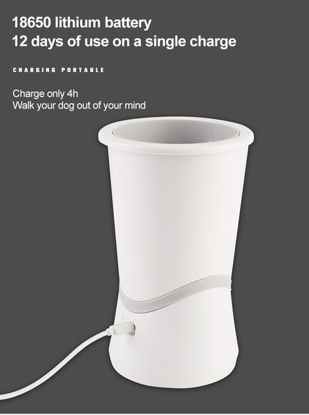 Electric Fully Automatic Pet Paw Cleaner Cup Cat, Dog Foot Washer with Soft Silicone Brushes