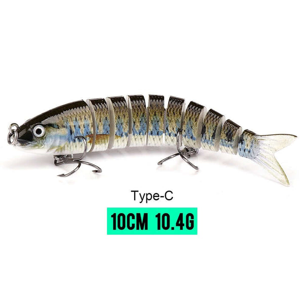 10/14cm Sinking Wobblers Fishing Lures Jointed Crankbait