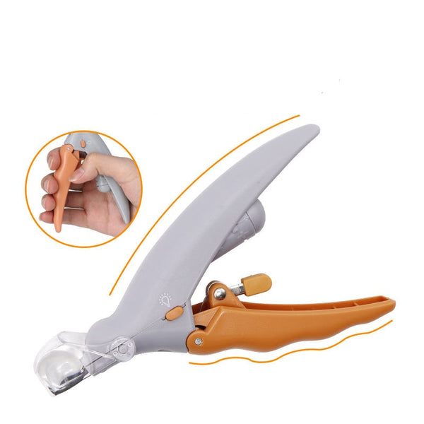 Professional Nail Clipper Tool for Dogs With LED Light & 5X Magnifier Safety Pet Nail Trimmer