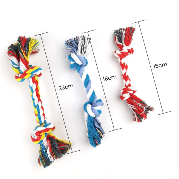 Rugged Braided Rope Knotted Bite, Chewing Toys for Small Dogs