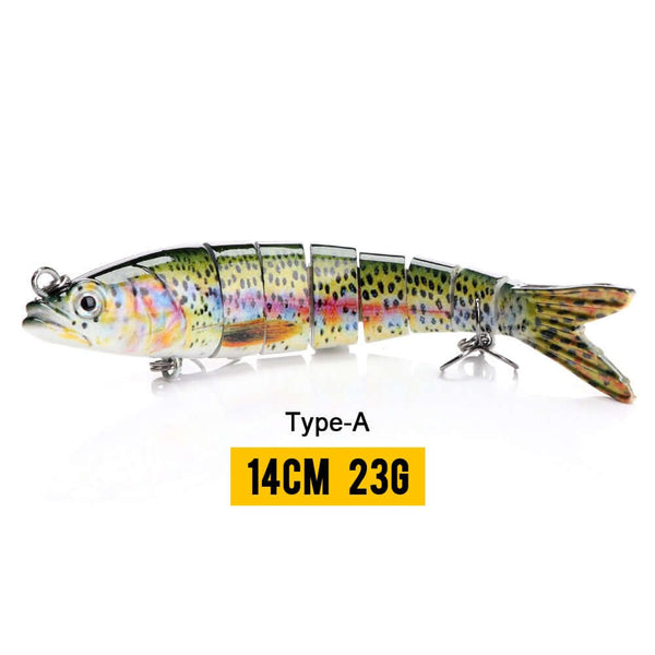 10/14cm Sinking Wobblers Fishing Lures Jointed Crankbait