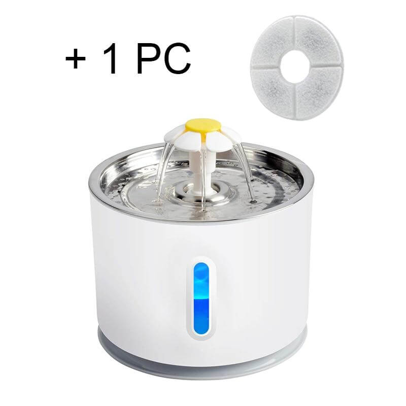 Automatic Water Fountain Pet Drinking Bowl with Active Carbon Filter, USB Powered