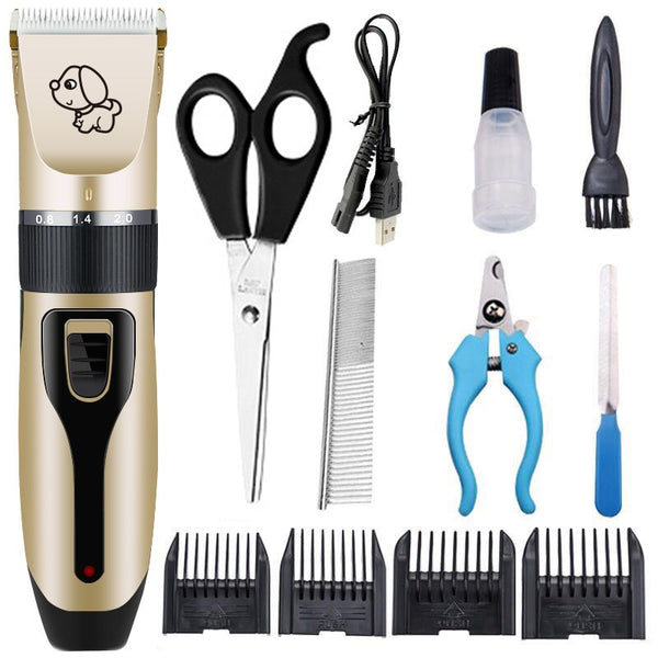 Wireless Rechargeable Pet Grooming Clipper, Trimmer, Shaver Sets