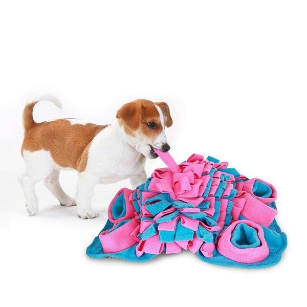 Interactive Puzzle Food Finder Fabric Plush Toy for Dogs - in Various Shapes and Colors