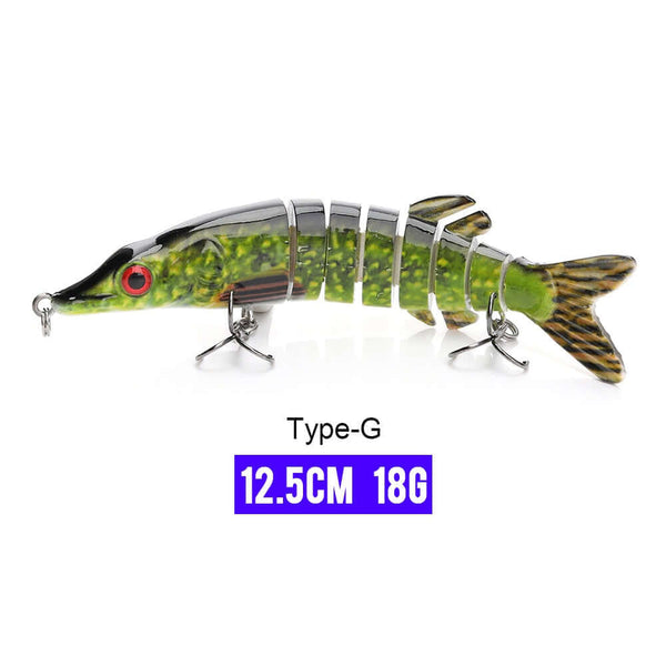 10/14cm Sinking Wobblers Fishing Lures Jointed Crankbait