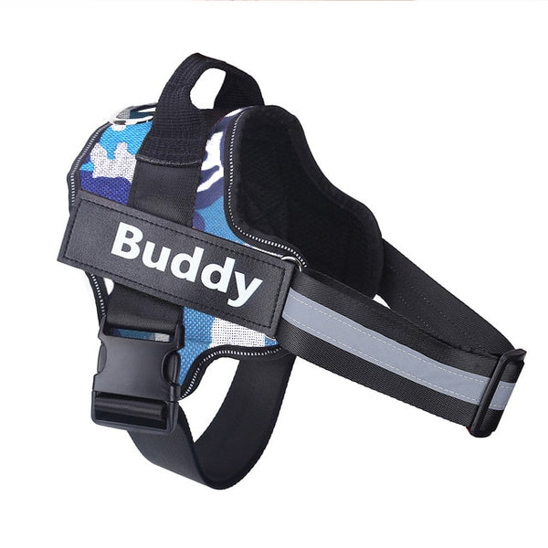 Personalized, Custom Name Plate Adjustable Dog Harness Vest