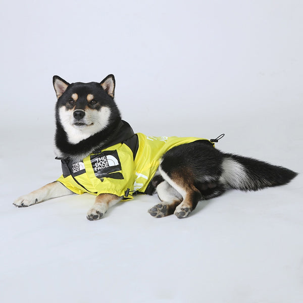 Dog Raincoat Jacket Windproof, Waterproof Clothing with Reflective Stripes